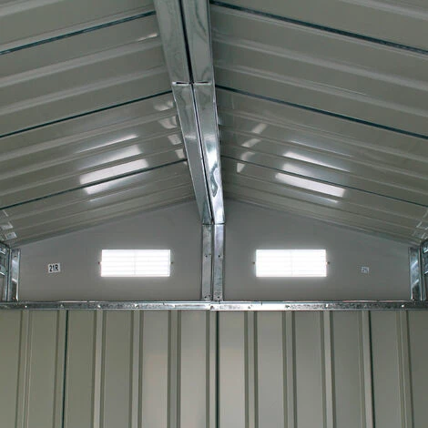 Casetta In Metallo Box Casa Da Giardino A Due Falde 261x181xH198cm Okhalamo 5 Casetta In Metallo Box Casa Da Giardino A Due Falde 261x181xH198cm Okhalamo - immagine 5