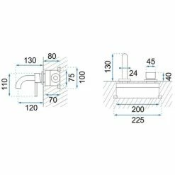 RUBINETTO DA INCASSO REA LUNGO ROSE GOLD +BOX -COSTWAY shop 54295002 3