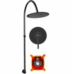 SET DOCCIA REA LUGANO BLACK + BOX