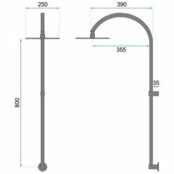 SET DOCCIA REA LUGANO BLACK + BOX 8 SET DOCCIA REA LUGANO BLACK + BOX -COSTWAY shop 54295357 4