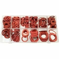 ASSORTIMENTO SET DI GUARNIZIONI RONDELLE PIATTE IN FIBRA 150 PEZZI IN BOX 9 ASSORTIMENTO SET DI GUARNIZIONI RONDELLE PIATTE IN FIBRA 150 PEZZI IN BOX -COSTWAY shop 55866164 5