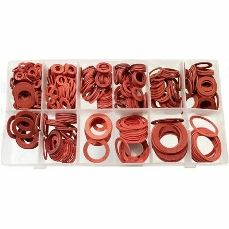 ASSORTIMENTO SET DI GUARNIZIONI RONDELLE PIATTE IN FIBRA 150 PEZZI IN BOX 5 ASSORTIMENTO SET DI GUARNIZIONI RONDELLE PIATTE IN FIBRA 150 PEZZI IN BOX - immagine 5