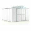 Casetta Giardino Box Attrezzi In Acciaio Zincato 327x307cm X H2.15m - 145KG - 10,04mq - BIANCO
