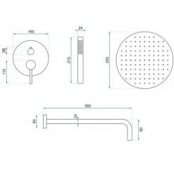 SET DOCCIA DA INCASSO REA LUNGO ROSE GOLD + BOX 9 SET DOCCIA DA INCASSO REA LUNGO ROSE GOLD + BOX -COSTWAY shop 62839385 5