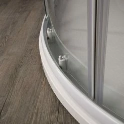 BOX SEMICIRCOLARE PER DOCCIA 80 CM CRISTALLO SERIGRAFATO VENERE -COSTWAY shop 6653940 4