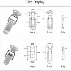 12 Pcs In Acciaio Inox Toggle Fermo Leva Dell'armadio Fermo Primavera Box Tool Chest Toggle Chiusura A Molla Cassetto Toggle Chiusura Home Office 9 12 Pcs In Acciaio Inox Toggle Fermo Leva Dell'armadio Fermo Primavera Box Tool Chest Toggle Chiusura A Molla Cassetto Toggle Chiusura Home Office -COSTWAY shop 66559273 5