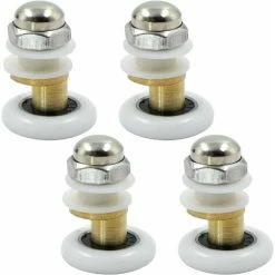 HIASDFLS Puleggia Per Porta Doccia - Rotelle Per Doccia Per Rulli Doccia Scorrevoli Box Doccia In Ottone Ruota Per Porta Con Rotelle Pulegge Per Porte Accessori Hardware Strumento 4 Pezzi 23 Mm