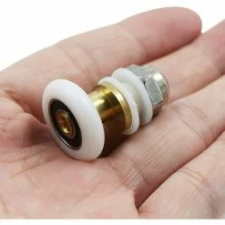 HIASDFLS Puleggia Per Porta Doccia - Rotelle Per Doccia Per Rulli Doccia Scorrevoli Box Doccia In Ottone Ruota Per Porta Con Rotelle Pulegge Per Porte Accessori Hardware Strumento 4 Pezzi 23 Mm -COSTWAY shop 68572075 5