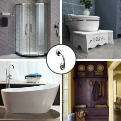 MINKUROW Bcc Maniglie A Ventosa, Maniglie Di Sicurezza Antiscivolo A Ventosa, Maniglie A Ventosa Argento, Maniglie A Ventosa Portatili, Maniglie Per Box Doccia Per Bagni, Finestre, Porte -COSTWAY shop 69821322 4