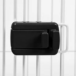 Iris Ohyama Box Per Cani / Cuccioli Da Interno Con Basetetto Asportabile, Porta Scorrevole Con Scrocco, Ganci Per Un Facile Montaggio Per Cane - Pet Circle CLS-960, Nero -COSTWAY shop 70689148 3