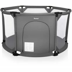 Box Per Bambini Rotondo Circo Grigio Scuro Baninni