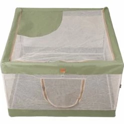 Box Per Animali Domestici Tenda A Rete Pieghevole Per Cani Con Borsa Per Il Trasporto Per Gattini, Gatti, Cuccioli, Cani (verde Militare, L) -COSTWAY shop 77492463 3