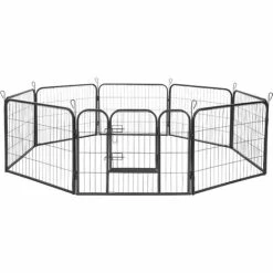 Recinto Per Cuccioli, Forma Ottagonale - Recinto Per Cani, Box Per Cani, Gabbia Per Cani - 60 Cm