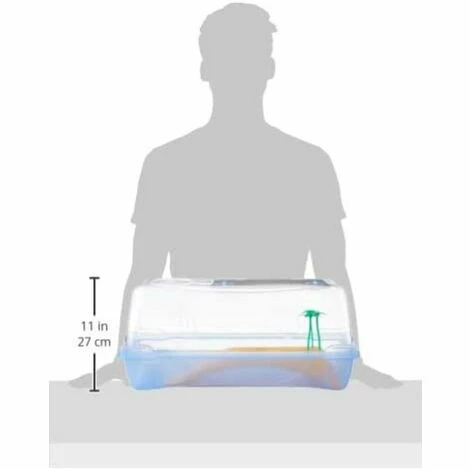 MPS Kleo Box- Tartarughiera, Terrario Per Rettili, Trasparente, 58 X 31 X 31 Cm 2 MPS Kleo Box- Tartarughiera, Terrario Per Rettili, Trasparente, 58 X 31 X 31 Cm - immagine 2