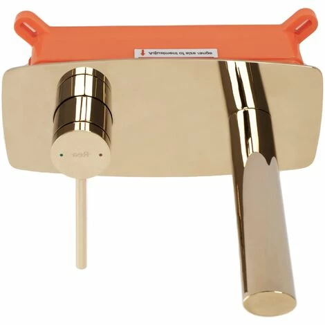 Rubinetto Da Incasso Rea Oval Gold + Box 2 Rubinetto Da Incasso Rea Oval Gold + Box - immagine 2