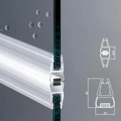 Guarnizione Magnetica Box Doccia Profilo | Vetro 4mm 5mm EC-414