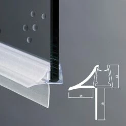 Guarnizione Box Doccia Con Gocciolatoio | Vetro 6mm 8mm EC-18-604