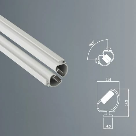 Guarnizione Magnetica Box Doccia In Gomma EC-MAG-3322 Angolo 90° Colore: Bianco 1 Guarnizione Magnetica Box Doccia In Gomma EC-MAG-3322 Angolo 90° Colore: Bianco