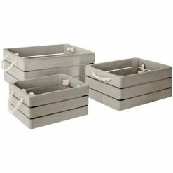 Dream Cagette Box Grigio X 3 - Atmosphera Créateur D'intérieur