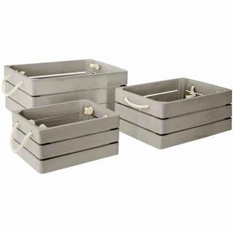 Dream Cagette Box Grigio X 3 - Atmosphera Créateur D'intérieur 1 Dream Cagette Box Grigio X 3 - Atmosphera Créateur D'intérieur