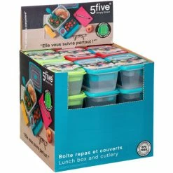 Lunch Box + Posate - Turchese - 5 Five Simply Smart 7 Lunch Box + Posate - Turchese - 5 Five Simply Smart -COSTWAY shop 83767207 3