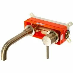 Rubinetto Da Incasso Rea Lungo LONG Brush Gold + BOX -COSTWAY shop 88907762 3