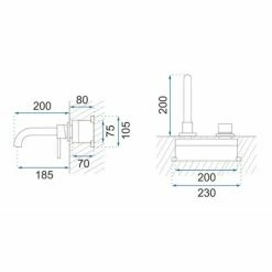 Rubinetto Da Incasso Rea Lungo LONG Brush Gold + BOX -COSTWAY shop 88907762 5