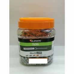 Box T6 Scatola 300 Tasselli Tassello 6 Mm 6x30 Con Vite Elematic Barattolo