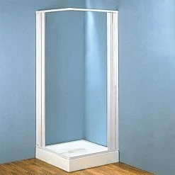 Box Doccia Angolare A Soffietto FERLIVING 80/60x80/60x185h Cm -COSTWAY shop 91912759 3