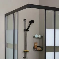 BOX DOCCIA 70X90 PROFILI NERO OPACO CON VETRO SERIGRAFATO CITY 8 BOX DOCCIA 70X90 PROFILI NERO OPACO CON VETRO SERIGRAFATO CITY -COSTWAY shop 91985641 4