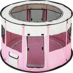 Recinzione Perimetrale Per Box Per Animali Domestici Pieghevole Per Interni/esterni (rosa-s)