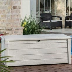 Box Keter Da Giardino In Resina Bianca. Baule Porta