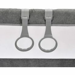 Dimensioni Box Per Bambini 1,51,8 M Con Tappetino 2 Anelli Appesi + Tappetino Con Motivo Animale (grigio) -COSTWAY shop 92854890 4