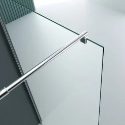 Doporro® Box Doccia Walk-In 50x200cm, Parete Doccia Anticalcare In Cristallo Trasparente Da 8mm Con Braccio Sostegno Telescopico In Acciaio BRAM1 Bremen01K 9 Doporro® Box Doccia Walk-In 50x200cm, Parete Doccia Anticalcare In Cristallo Trasparente Da 8mm Con Braccio Sostegno Telescopico In Acciaio BRAM1 Bremen01K -COSTWAY shop 94236567 5