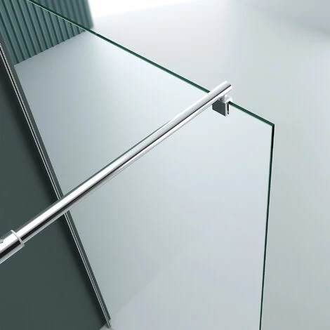 Doporro® Box Doccia Walk-In 50x200cm, Parete Doccia Anticalcare In Cristallo Trasparente Da 8mm Con Braccio Sostegno Telescopico In Acciaio BRAM1 Bremen01K 5 Doporro® Box Doccia Walk-In 50x200cm, Parete Doccia Anticalcare In Cristallo Trasparente Da 8mm Con Braccio Sostegno Telescopico In Acciaio BRAM1 Bremen01K - immagine 5