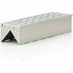 BBQ-Toro Box Per Affumicatore In Acciaio Inox Triangle 31 X 8,5 X 6,5 Cm Box Per Aromi Per Grill A Gas, Grill A Carbonella
